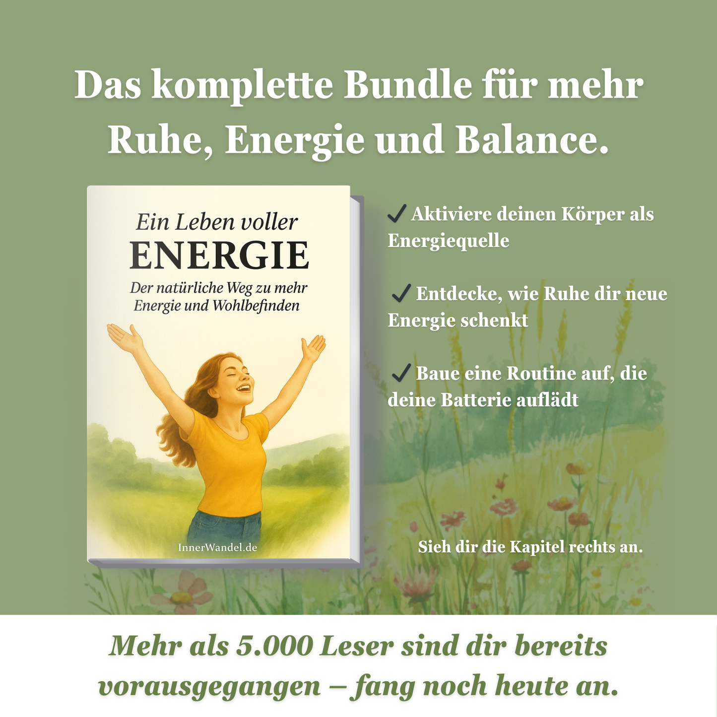 Ein Leben voller Energie: Komplettpaket + kostenloses Arbeitsbuch